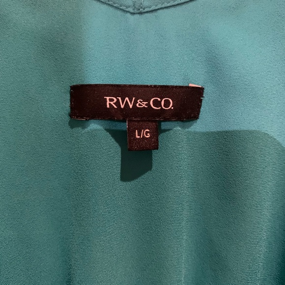 RW&Co Chiffon Turquoise Dress, flowy - Picture 2 of 2